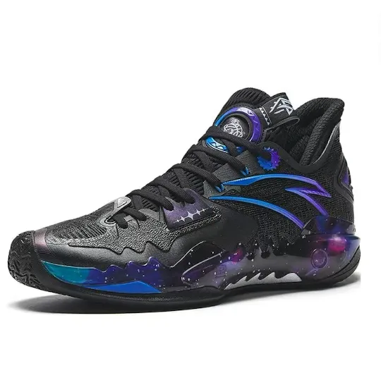 ANTA Shock Wave 5 'Dark Matter' sneakers, black