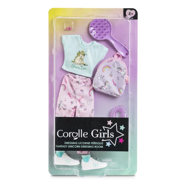 Corolle - Corolle Girls - Fantasy Unicorn Dressing Room Set 11"