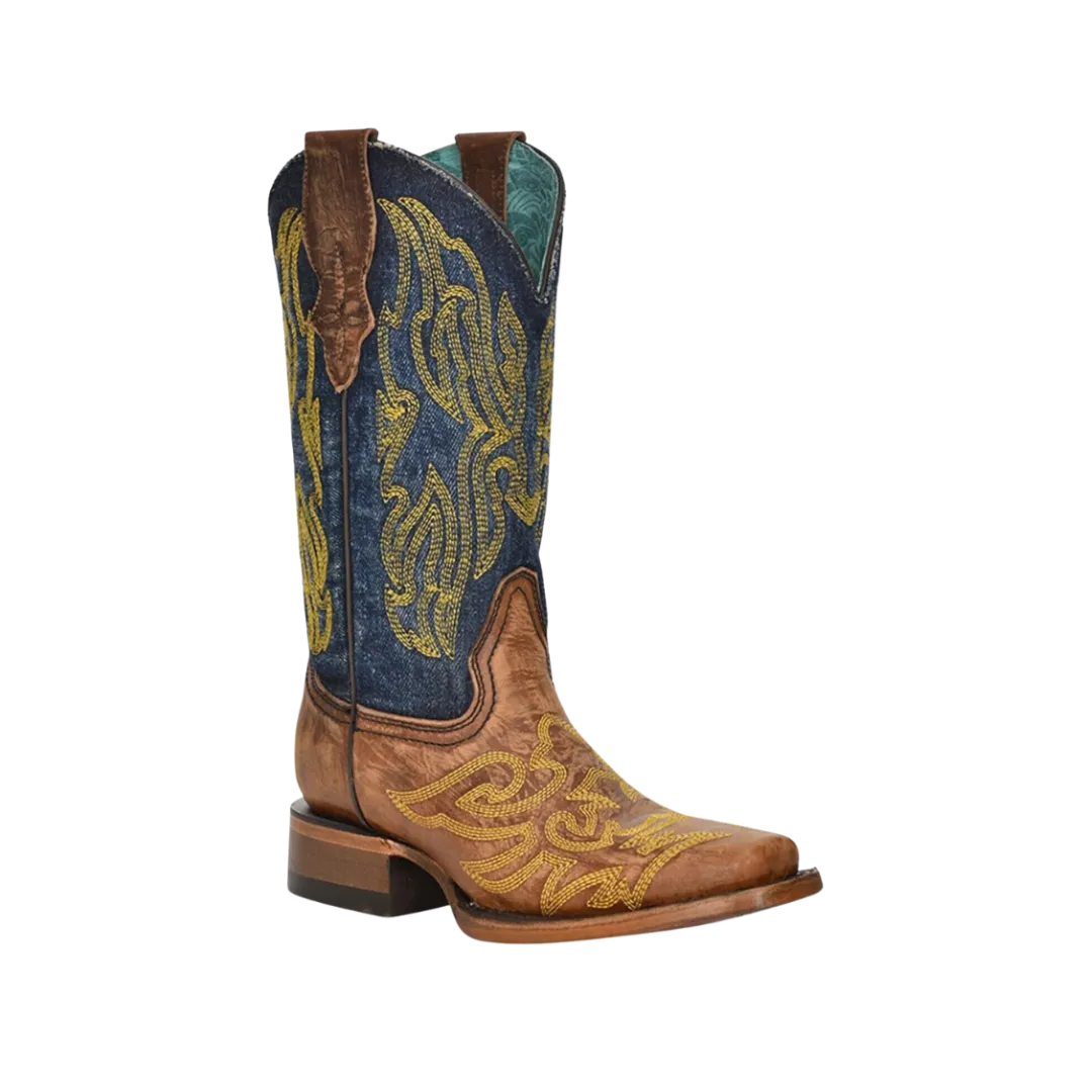 Corral Women's Denim Square Toe Western Boot