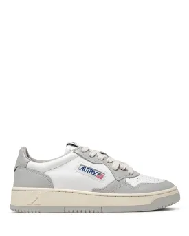 Medalist Low Wom White/Grey Leather