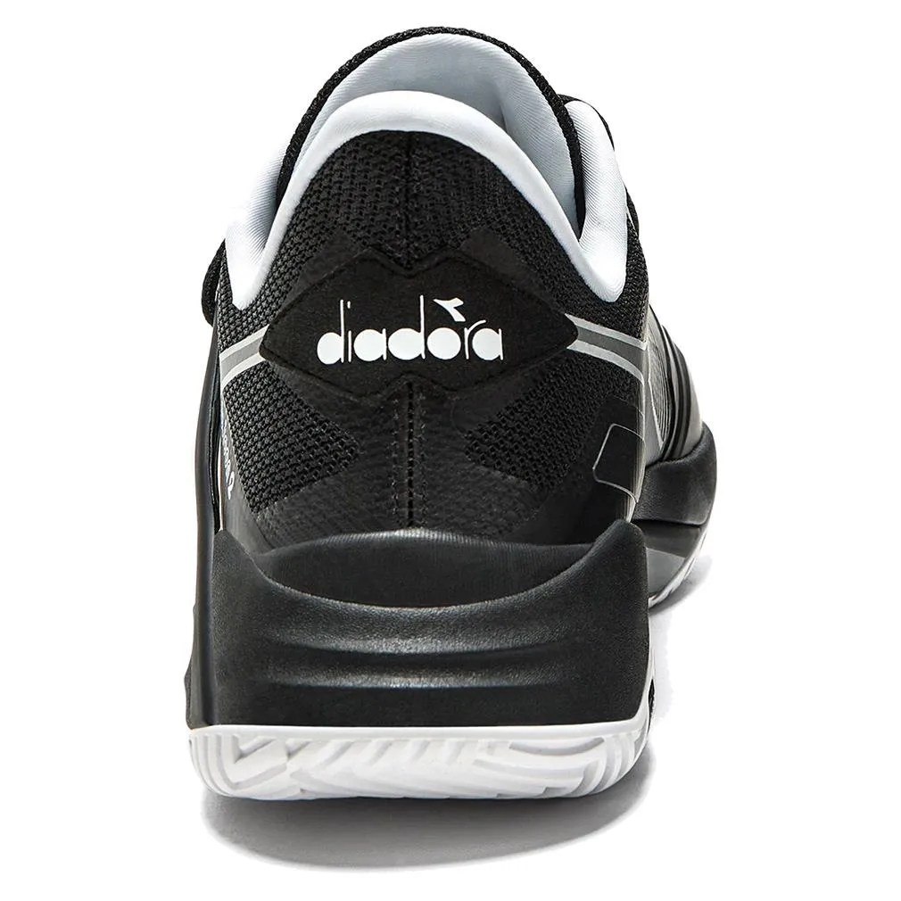 Men's B.Icon 2 AG Tennis Shoes Black and Silver