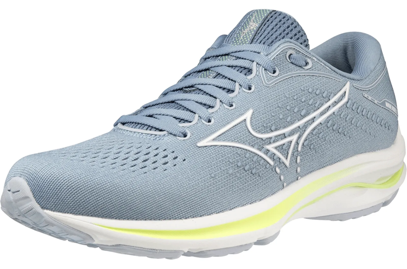 Mizuno Womens Wave Rider 25 Running Shoes - Grey/White