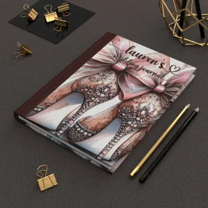 Personalised Hardcover Wedding Journal Matte, Country and Western, High Heels, awd-1772