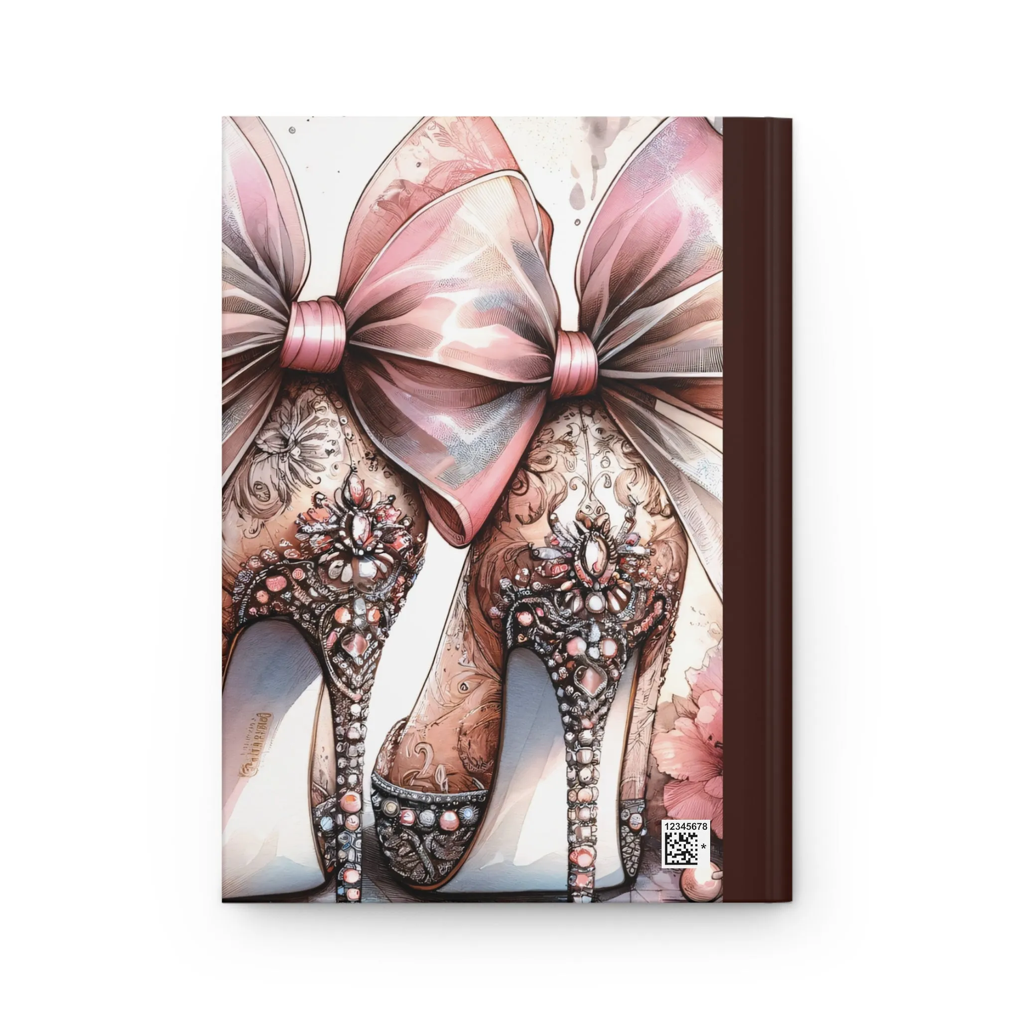 Personalised Hardcover Wedding Journal Matte, Country and Western, High Heels, awd-1772