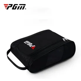 PGM Golf Convenient and Breathable Wear-resistant Nylon Shoe Bag (Black)