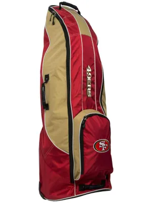 San Francisco 49ers Team Golf Red Golf Clubs Wheeled Luggage Travel Bag