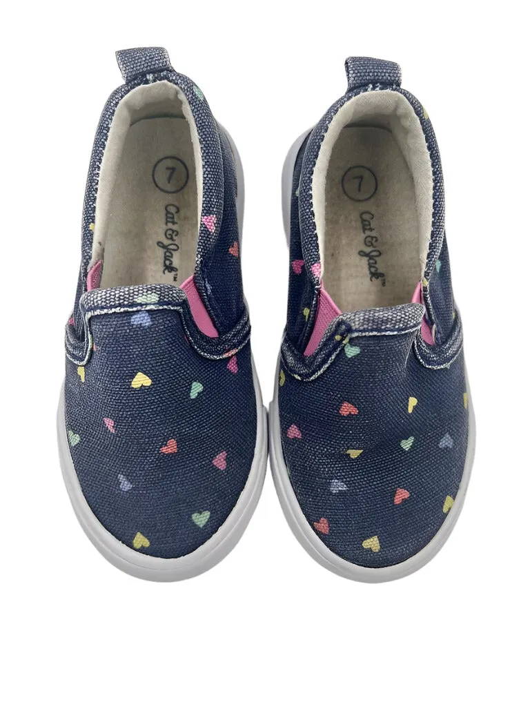 Slip On Tennis Shoes / Hearts