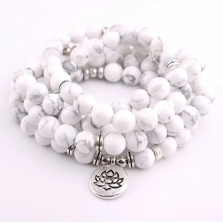 White Pine 108 Mala Yoga Beads Bracelet